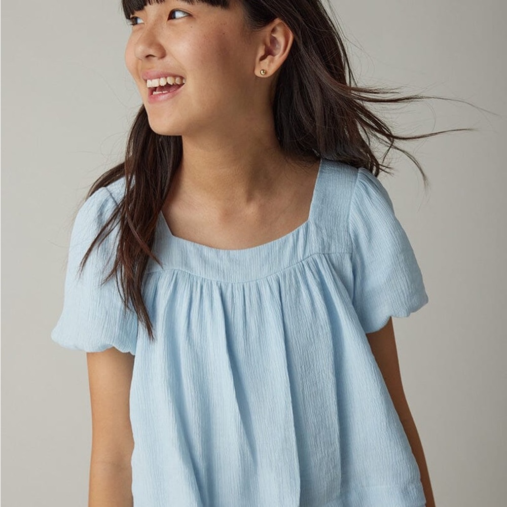 Light Blue Girls Blouse